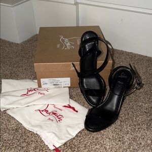 Christian Louboutin Miss Sabina 85 Strappy Heels